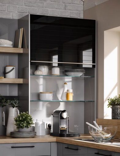 Glas-Rolladen-Schrank Glas-Rolladen-Schrank